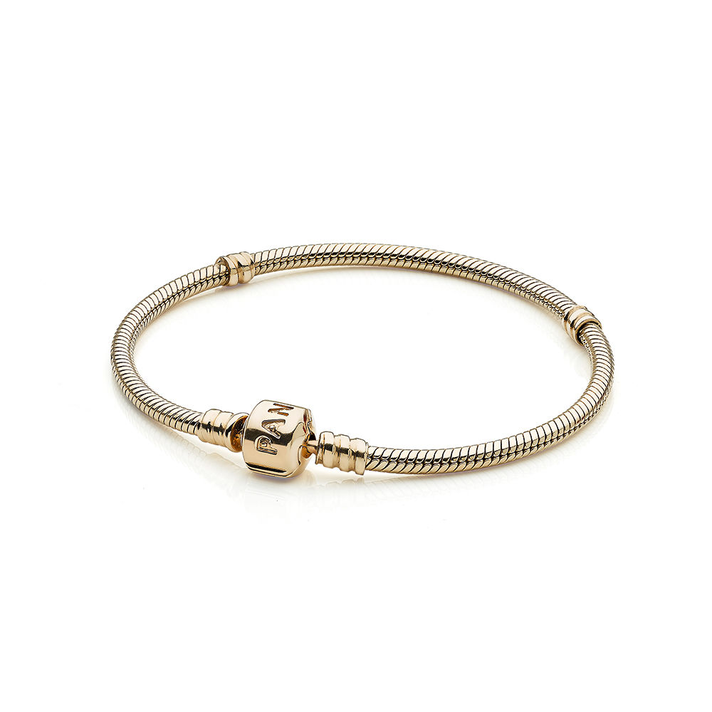 パンドラ moments gold clasp bracelet