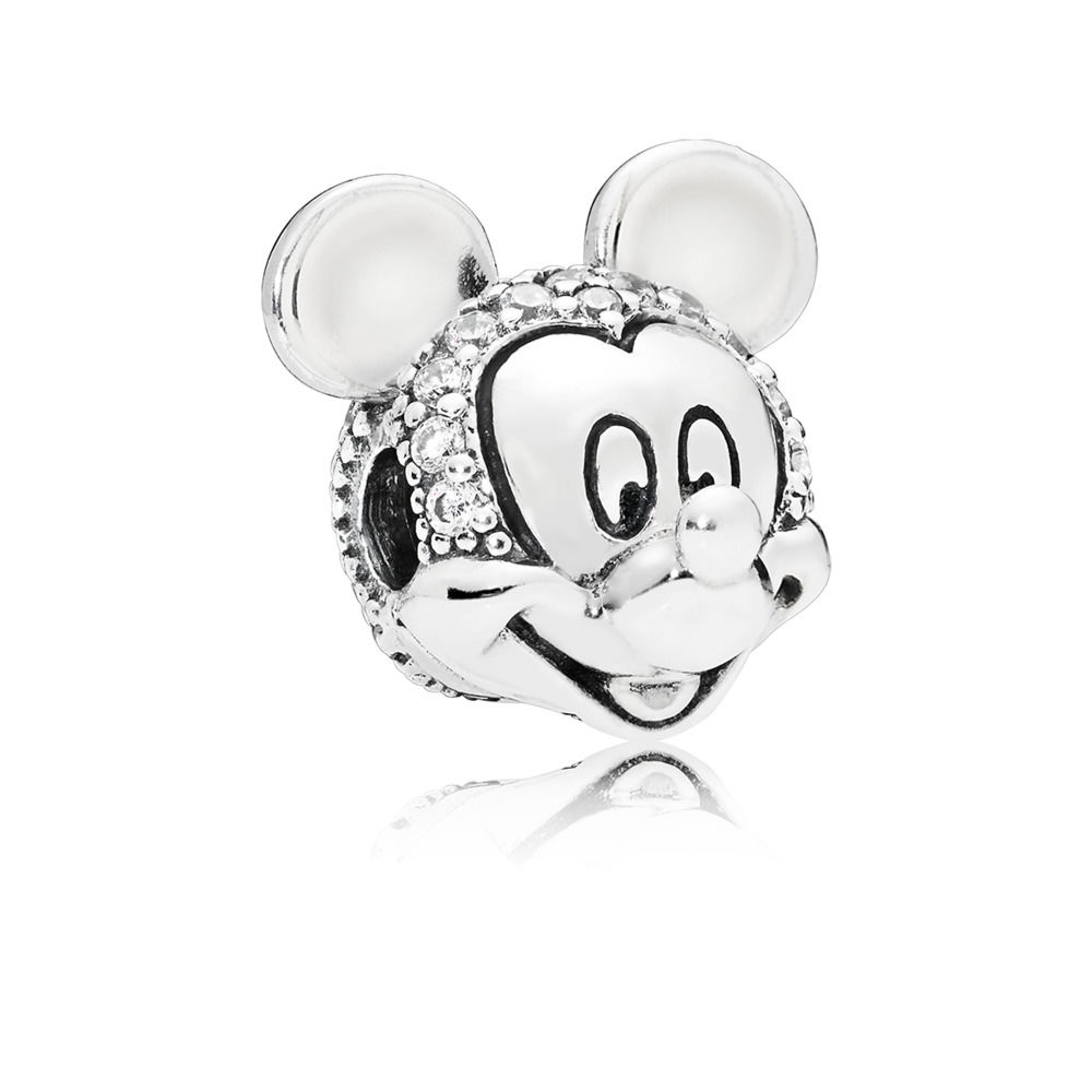 disney パンドラ mickey mouse pavé クリップ チャーム