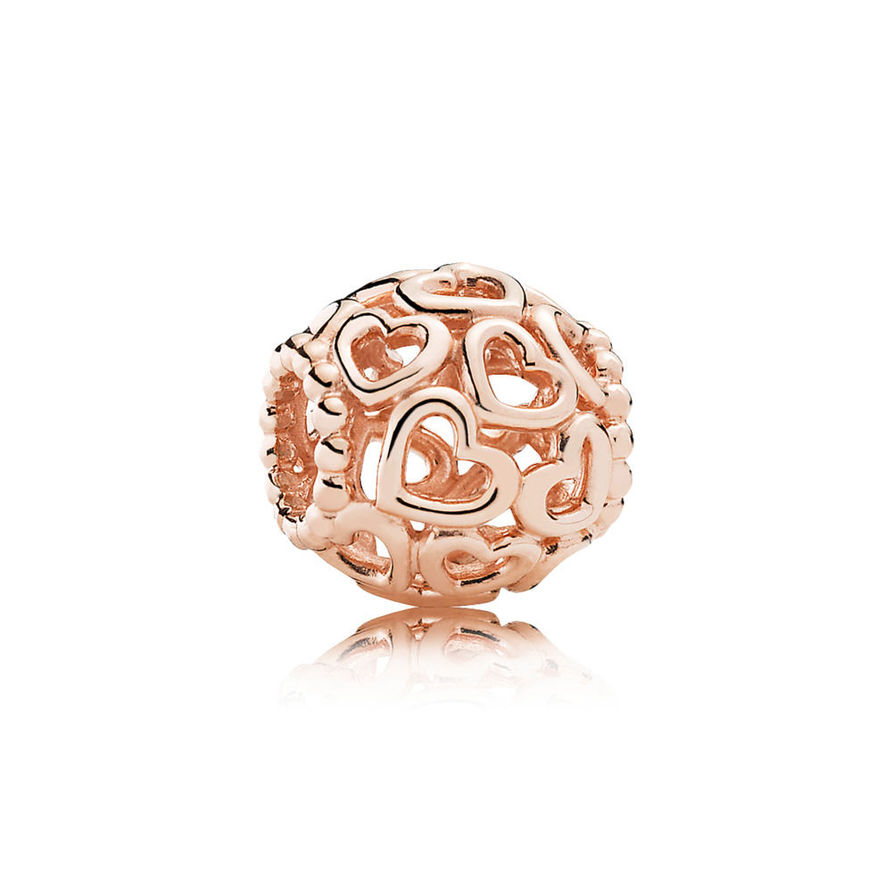 Openwork hearts PANDORA Rose チャーム