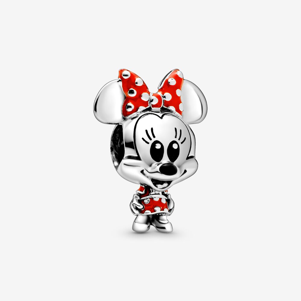 disney パンドラ minnie mouse dotted dress bow チャーム